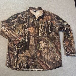 Guide Series Camouflage Vented Shirt Scent Core Button Up Long Sleeve Mens 2XL